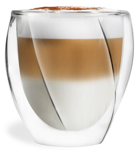 Šalice u setu 2 kom za cappuccino/s dvostrukom stijenkom 250 ml Cristallo – Vialli Design