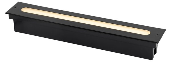 Moderna podna svjetiljka crna 50 cm uključujući LED IP65 - Eline