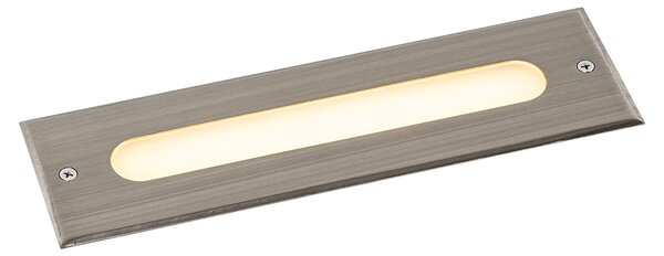 Moderna podna svjetiljka od čelika 30 cm uključujući LED IP65 - Eline
