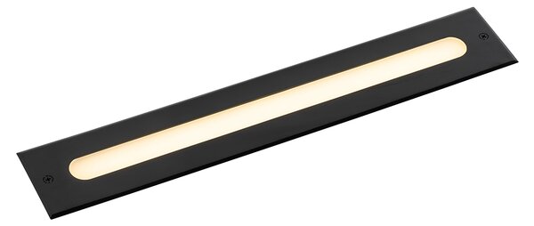 Set od 2 moderne podne svjetiljke crne 50 cm uklj. LED IP65 - Eline