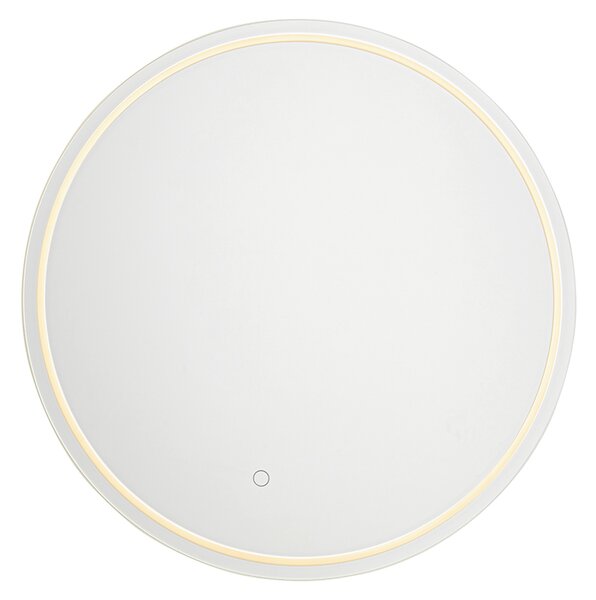 Moderno ogledalo za kupaonicu 60 cm s LED i dodirnim prigušivačem - Sebas