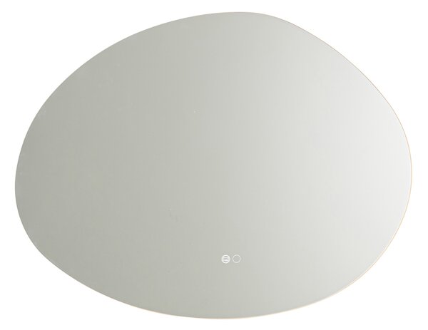 Kupaonsko ogledalo 80 cm uklj. LED s 3-stupanjskim prigušivanjem na dodir - Biba