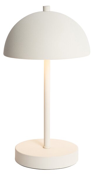 Set od 2 vanjske stolne svjetiljke bijele punjive uklj. LED s 3-stupanjskim prigušivanjem - Keira