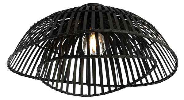 Orijentalna stropna svjetiljka crni bambus 62 cm - Pua
