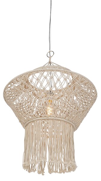 Rustikalna viseća svjetiljka makrame 90 cm - String