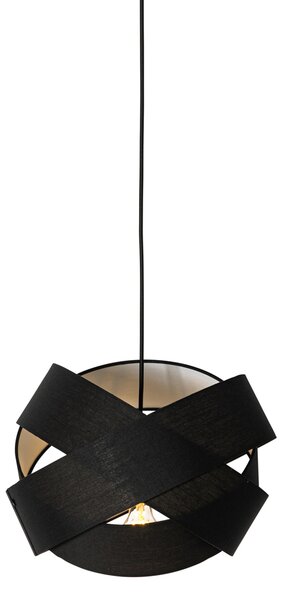 Moderna viseća svjetiljka crna - Cloth
