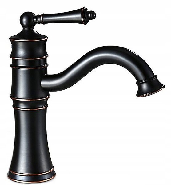 Rea miješalica za umivaonik Vintage Old Black Niska