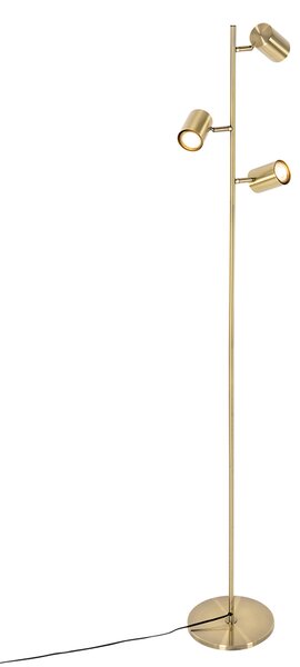 Moderna podna lampa brončana 3-svjetla - Jeana