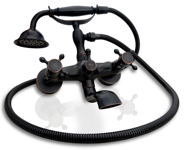 Rea miješalica za kadu Retro Old Black