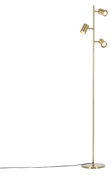 Moderna podna lampa brončana 3-svjetla - Jeana