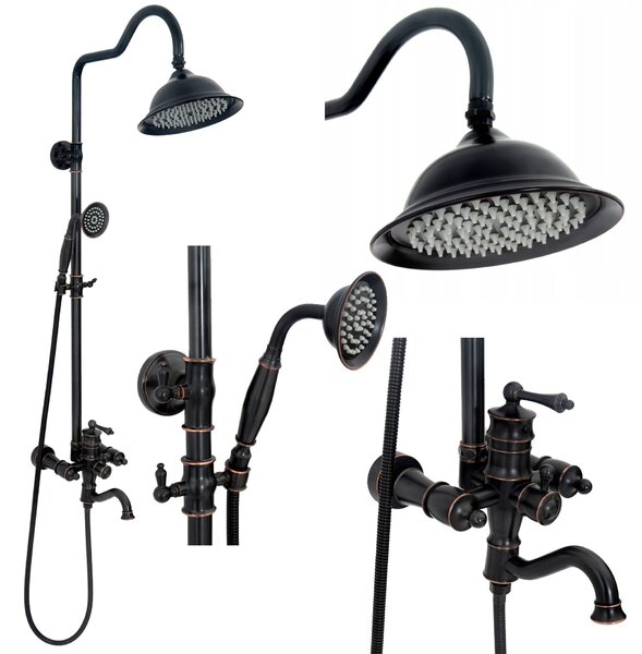 Tuš set s izljevom Rea Vintage black
