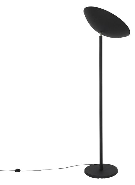 Industrijska podna lampa crna sa zlatnom unutrašnjosti 60 cm - Magnax