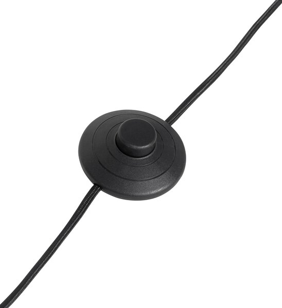 Podna svjetiljka tronožac od orahovog drveta s crvenim sjenilom i zlatnom unutrašnjosti 50 cm - Tripod Classic