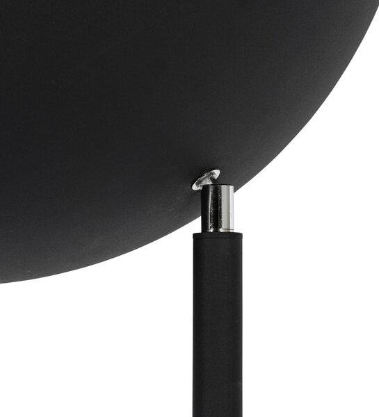 Industrijska podna lampa crna sa zlatnom unutrašnjosti 60 cm - Magnax