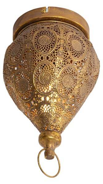 Orijentalna stropna svjetiljka zlatna 19 cm - Mowgli