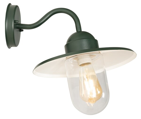 Moderna vanjska zidna lampa tamno zelena IP44 - Kansas