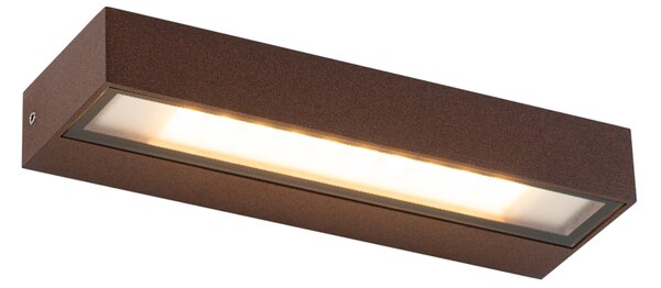 Moderna zidna svjetiljka hrđavo smeđa 22 cm uklj. LED IP65 - Hannah