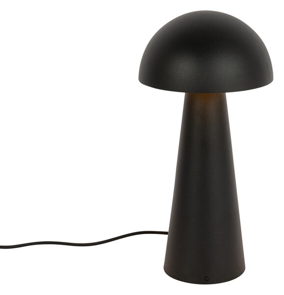Vanjska podna svjetiljka crna 50 cm - Gljiva