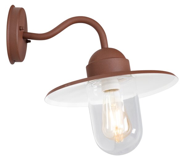 Moderna vanjska zidna svjetiljka rust brown IP44 - Kansas