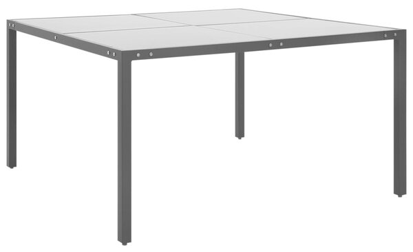 VidaXL Vrtni stol antracit 130 x 130 x 72 cm od čelika i stakla