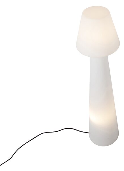 Dizajnerska vanjska podna lampa bijela IP44 - Katrijn