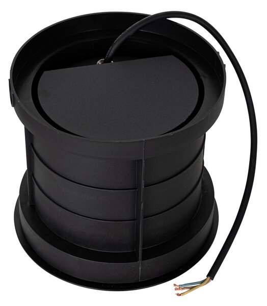 Set od 3 moderne podne svjetiljke crne 3-svjetla IP65 - Tribus