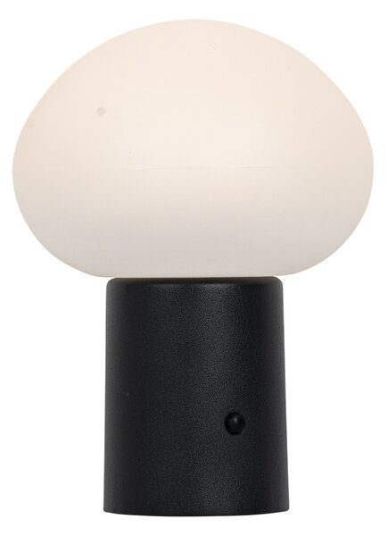 Set od 2 punjivih LED stolnih svjetiljki gljiva crna - Louise