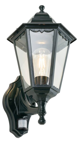 Vanjska zidna lampa tamno zelena sa senzorom pokreta IP44 - New Orleans up