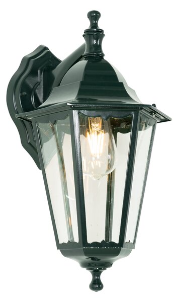 Klasična vanjska zidna lampa tamno zelena IP44 - New Orleans down