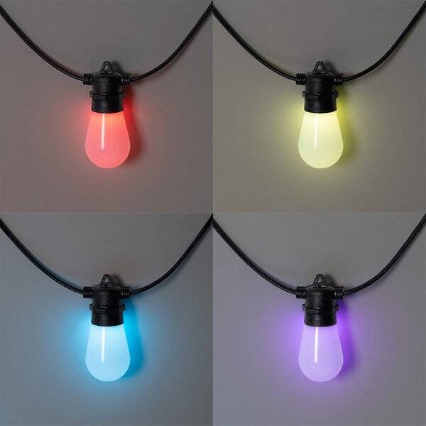 Pametna LED svjetlosna traka 15 metara 15 svjetala Opal RGBW IP44 - Chill