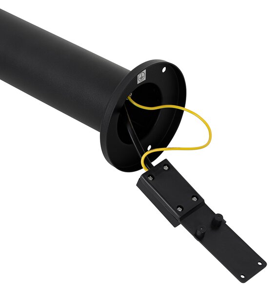 Stojeća vanjska lampa crna 45 cm IP44 podesiva 2-svjetla - Duo