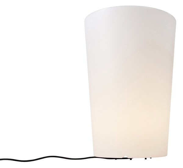 Pametna vanjska podna lampa s posudom za biljke bijela IP65 uključujući LED wifi A60 - Verano
