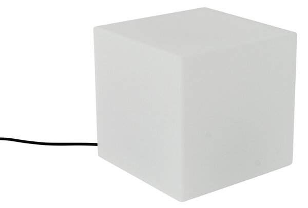 Set od 2 vanjske podne svjetiljke bijele 30 i 38 cm kvadratne IP44 - Nura