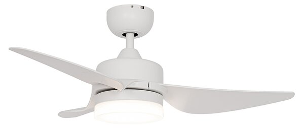 Stropni ventilator bijeli 86,7 cm uklj. LED s mogućnošću prigušivanja s daljinskim upravljačem - Yuki