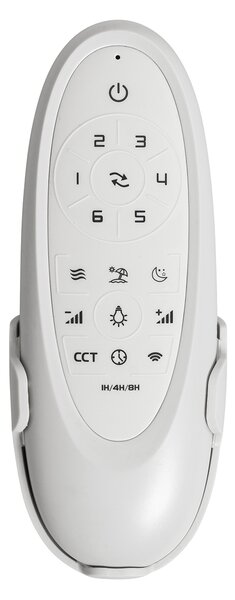 Vanjski stropni ventilator crni 91,3 cm uklj. LED prigušiva s daljinskim upravljačem IP44 - Toledo