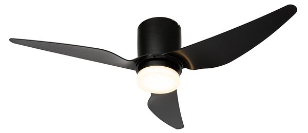 Stropni ventilator crni 123 cm uklj. LED prigušiva s daljinskim upravljačem - Patty