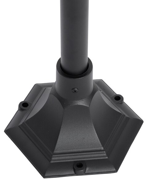 Klasični vanjski fenjer crni 135 cm IP44 - Berta