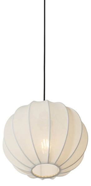 Japandi viseća svjetiljka bijela svila 30cm - Plu