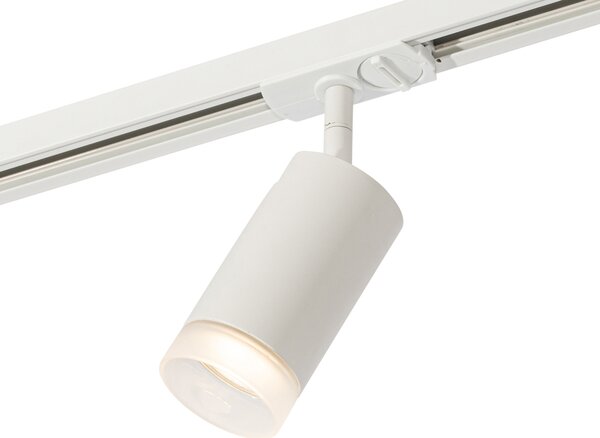 Moderni reflektor s bijelim prstenom za 1-fazni sustav tračnica GU10 50mm - Iconic Jeana