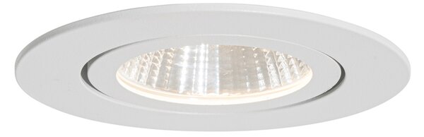Set od 6 ugradbenih reflektora bijeli 6,8 cm uklj. LED 545 lm mogućnost prigušivanja IP65 - Gaius