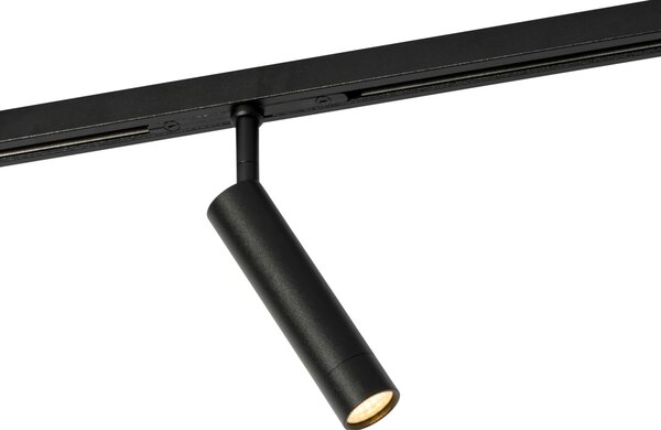 Moderno crno reflektorsko svjetlo za jednofazni sustav tračnica - Slimline Uzzy