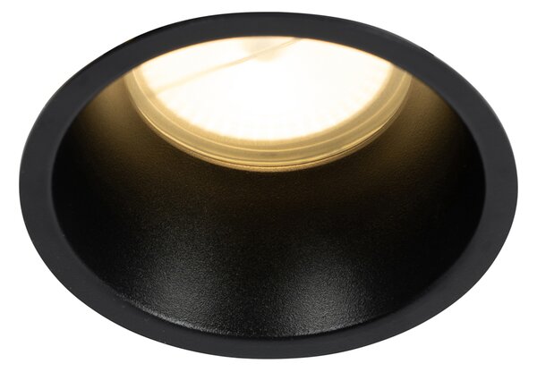 Set od 12 crnih ugradbenih reflektora GU10 70 mm IP44 - Dept