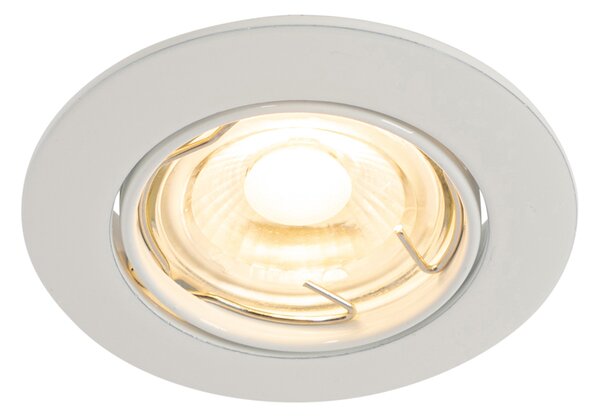 Set od 12 ugradbenih reflektora bijeli GU10 35 mm - Edu