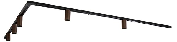 Moderni sustav rasvjete sa 5 reflektora tamno brončane boje 1-fazni GU10 35mm - Iconic Ruby