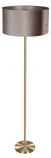 Podna svjetiljka mesingana s baršunastom nijansom taupe 50cm - Simplo