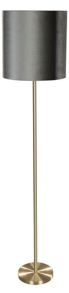 Podna svjetiljka mesingana s baršunastom zelenom nijansom 40 cm - Simplo