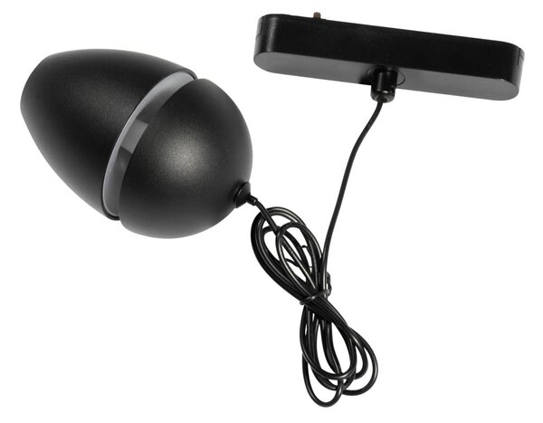 Moderna crna viseća svjetiljka za 1-fazni sustav tračnica uklj. LED - Magnetic Eggy