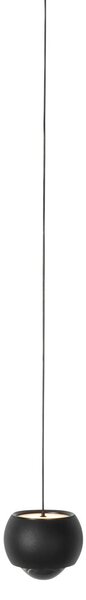 Moderna visilica crna za 1-fazni sustav tračnica uklj. LED - Magnetic Lance