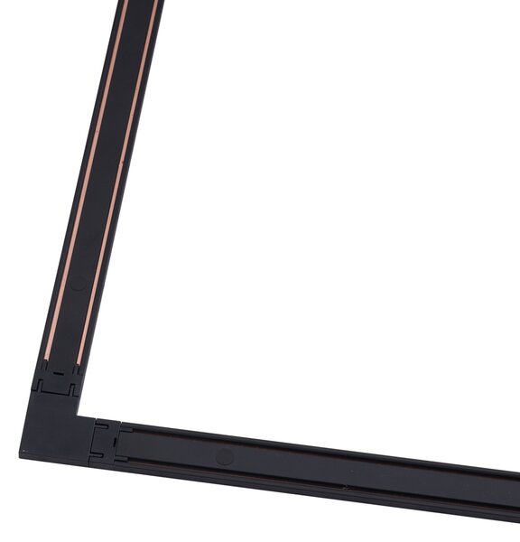 Moderni sustav tračnica za rasvjetu crni 1-fazni 400 cm - Magnetic