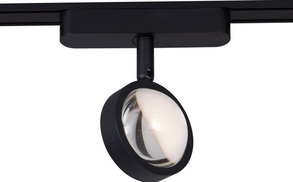 Moderni sustav tračnica za rasvjetu s 8 crnih reflektora, jednofazni - Magnetic Lance
